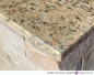 Preview: Kantenansicht Mauerabdeckung Giallo Venezia, poliert