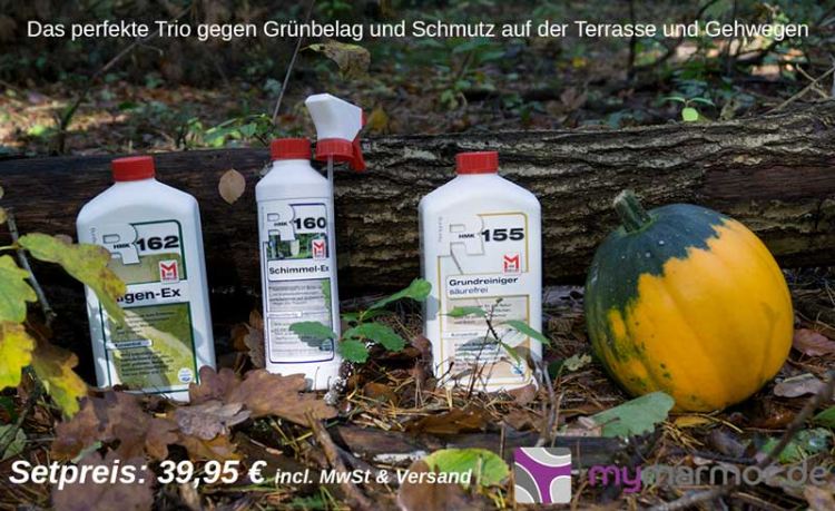 Natursteinreinigung perfekt aufeinander abgestimmte Produkte