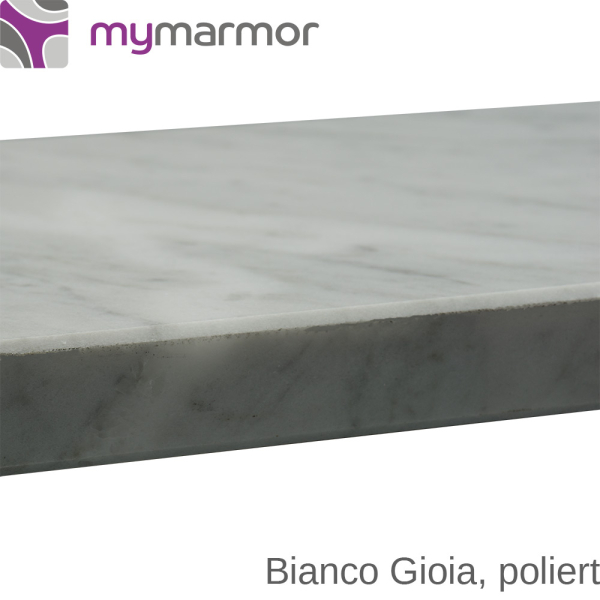 Preview: Ansicht Kante, Bianco Gioia poliert