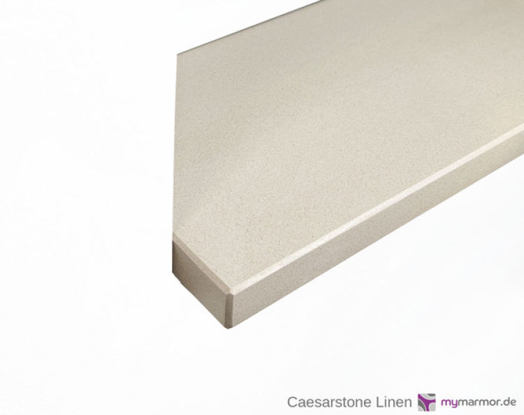 Preview: Kantenansicht Caesarstone Linen, poliert