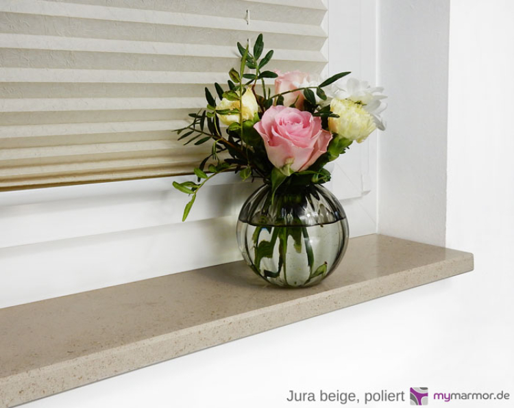 Fensterbank Jura beige, poliert