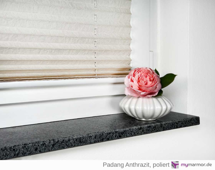 Preview: Fensterbank Padang Anthrazit, poliert