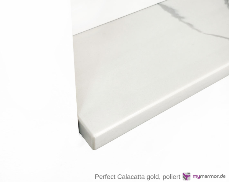 Kantenansicht Perfect Calacatta - Gold