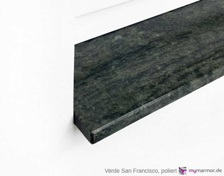 Preview: Kantenansicht Verde San Francisco, poliert