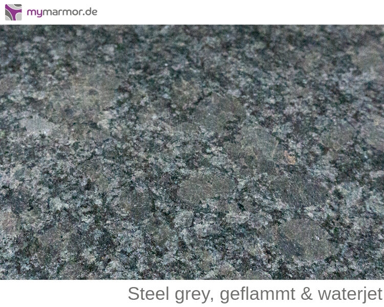 Mauerabdeckung Steel grey geflammt