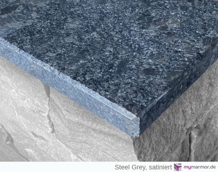 Mauerabdeckung Steel grey, satiniert