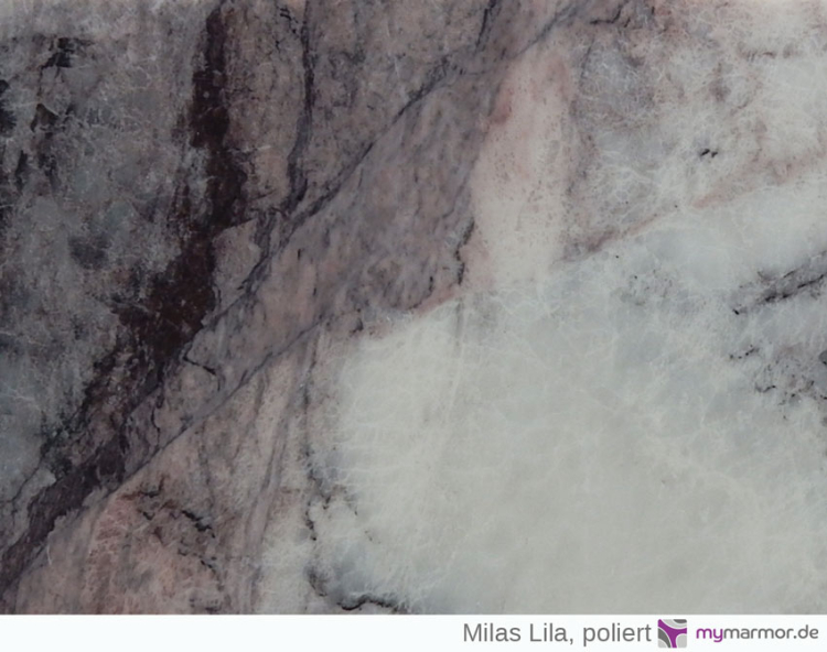 Preview: Tischplatte Milas lila poliert