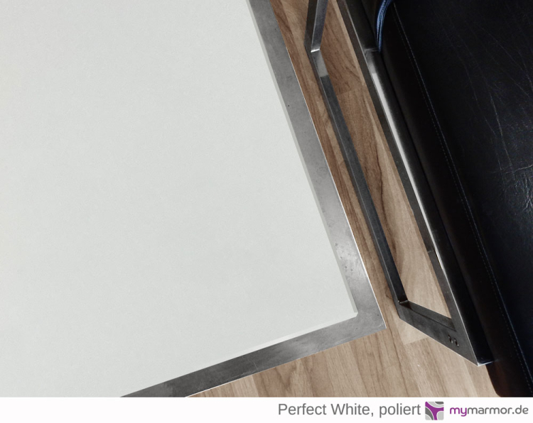 Tischplatte Perfect White poliert