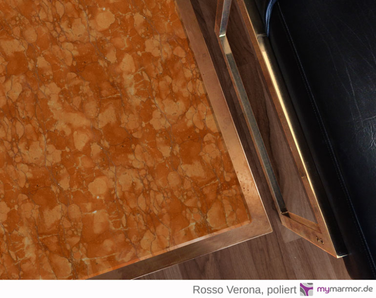 Preview: Tischplatte Rosso Verona poliert