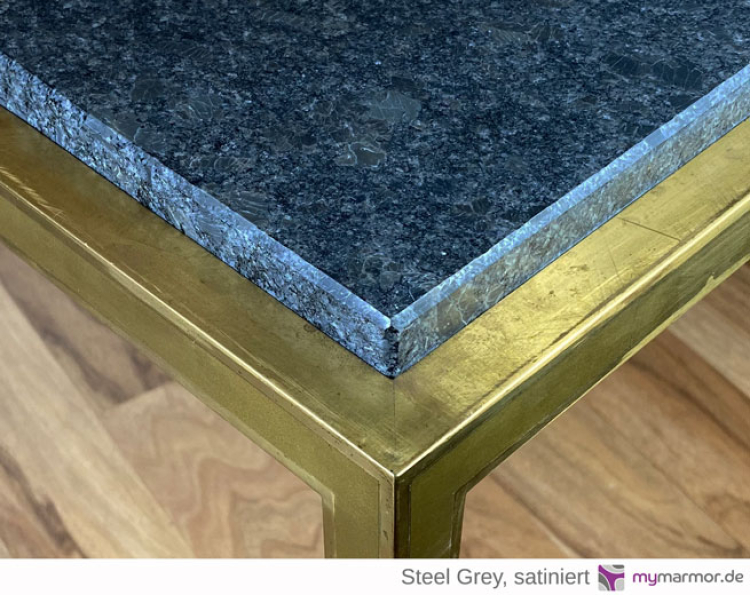Tischplatte Steel grey, satiniert