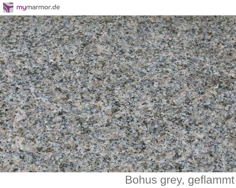 Granitplatte, Bohus grey, geflammt
