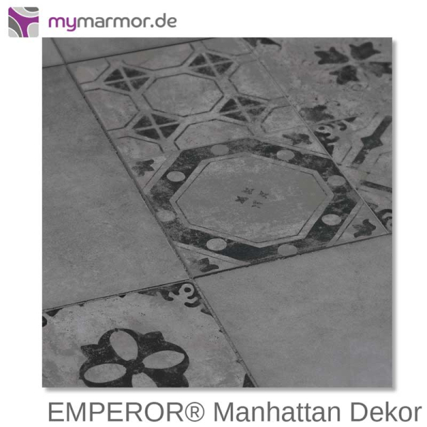 Verlegebeispiel EMPEROR® Manhattan Dekor 80x80x2cm
