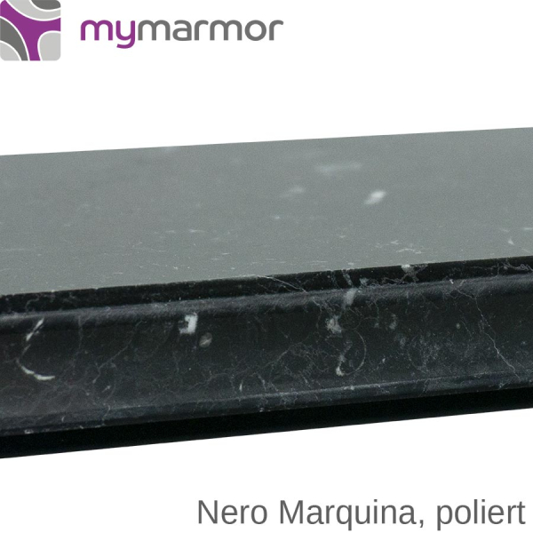 Preview: Ansicht Kante, Nero Marquina, poliert