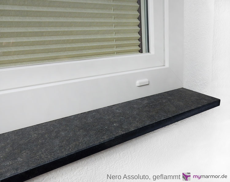 40+ Granit Fensterbank Bauhaus, 240 x 30 x 2 cm, anthrazit,