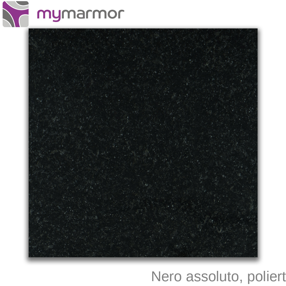 Entkopplungsplatte Nero Assoluto 4 cm Lautsprecherplatte Pizzabackstein Granit 
