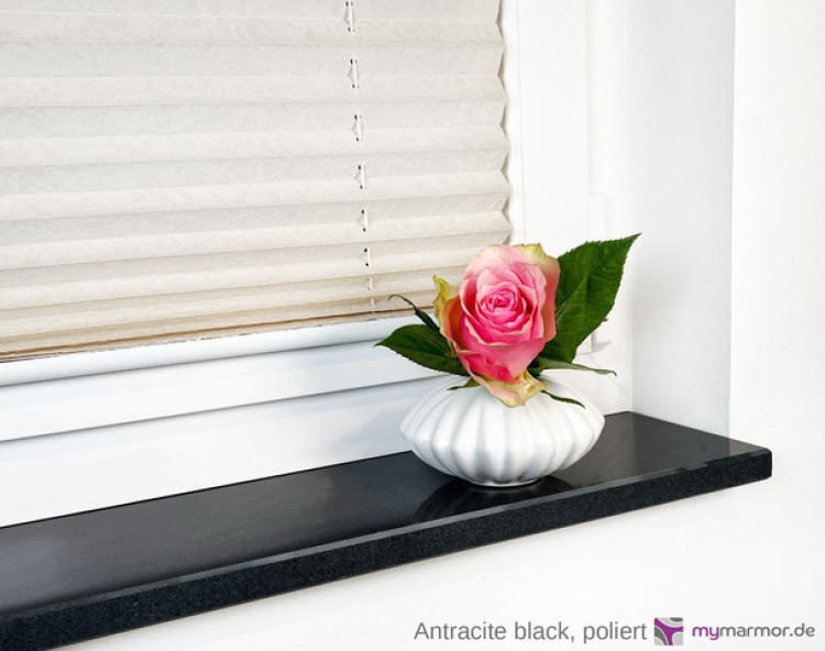 Fensterbank Antracite black, poliert