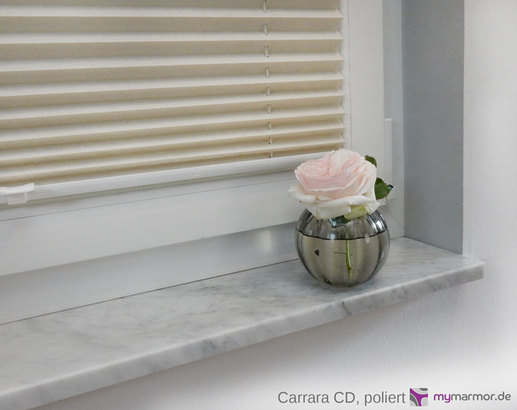 Fensterbank Bianco Carrara, poliert