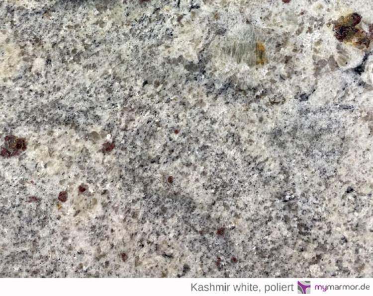 Granitplatte, Kashmir white, poliert