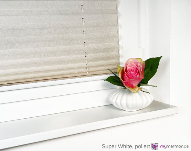 Fensterbank Super White, poliert