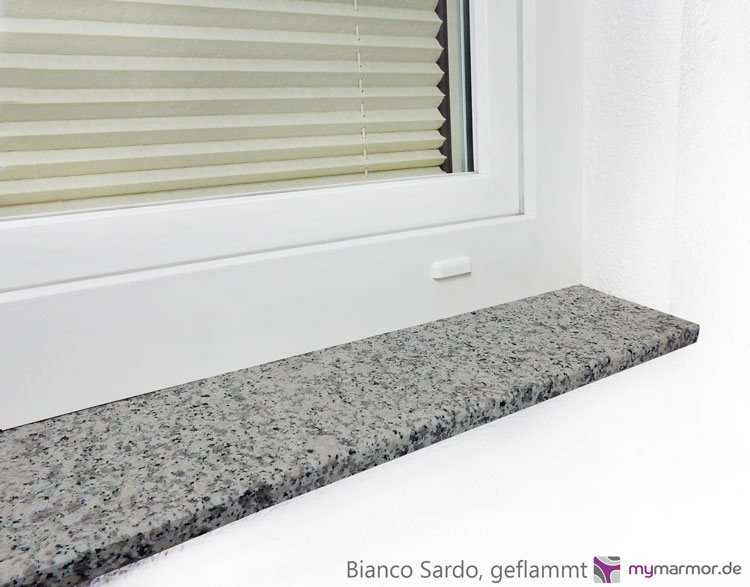 Fensterbank Bianco Sardo, geflammt