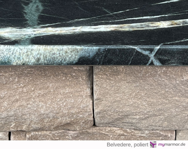 Mauerabdeckung Belvedere, poliert