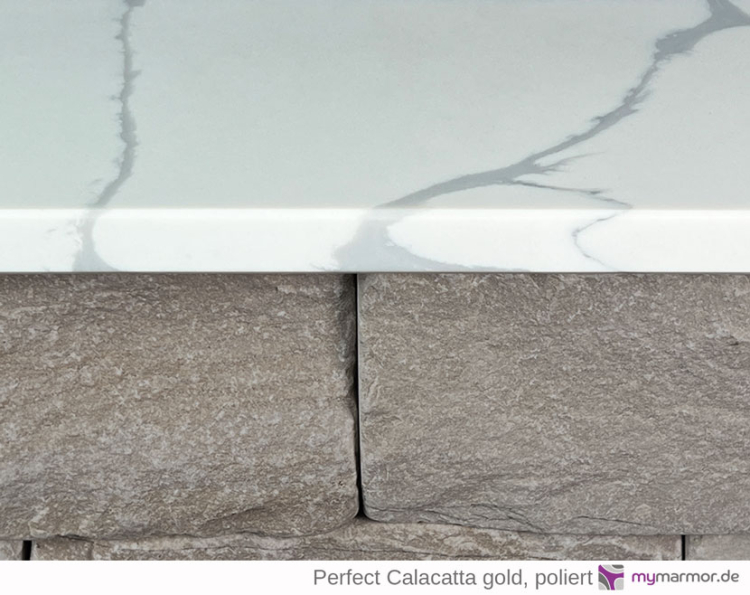 Mauerabdeckung Perfect Calacatta - Gold