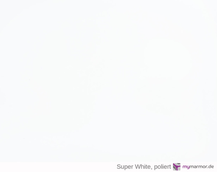 Kunststein Super White, poliert