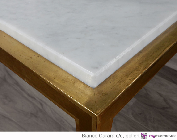 Tischplatte Bianco Carrara c/d poliert