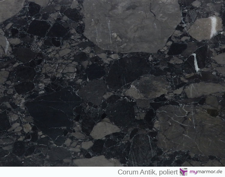 Tischplatte Corum Antik, poliert