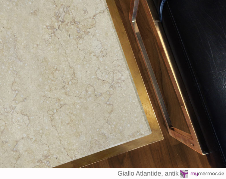 TIschplatte Giallo Atlantide antik