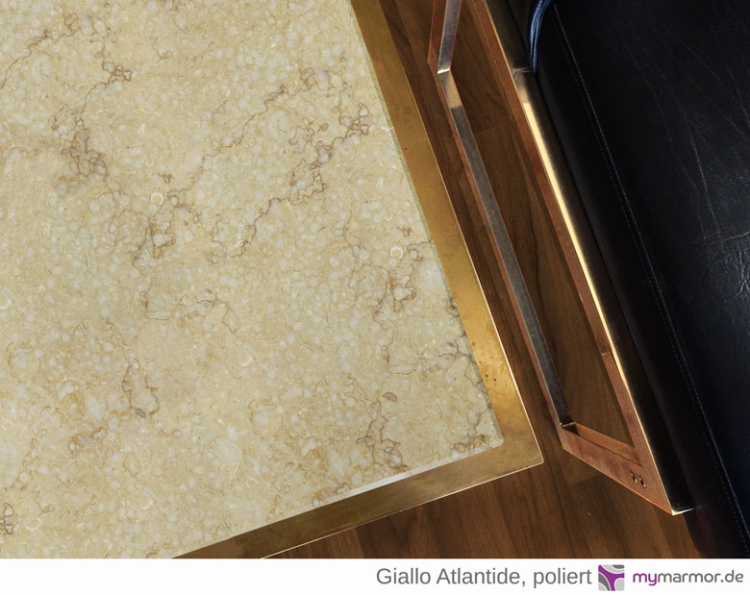 Tischplatte Giallo Atlantide poliert