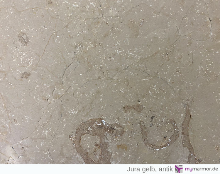 Tischplatte Jura gelb antik