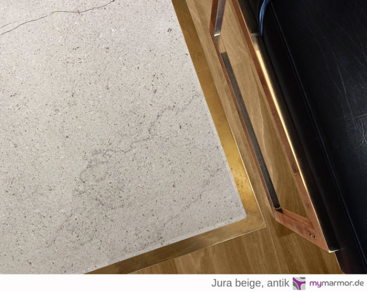 Tischplatte Jura beige antik