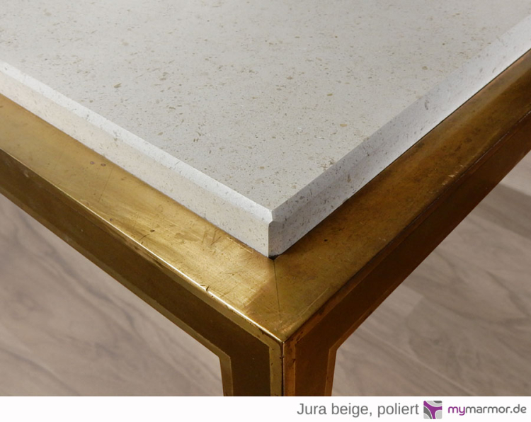 Tischplatte Jura beige poliert