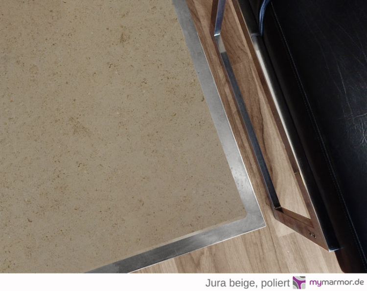 Tischplatte Jura beige poliert