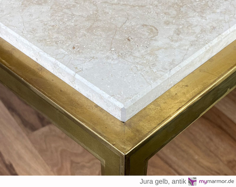 Tischplatte Jura gelb antik