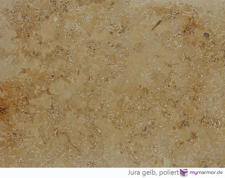 Tischplatte Jura gelb, poliert