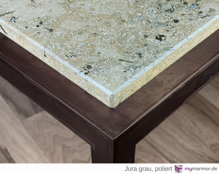 Tischplatte Jura grau poliert