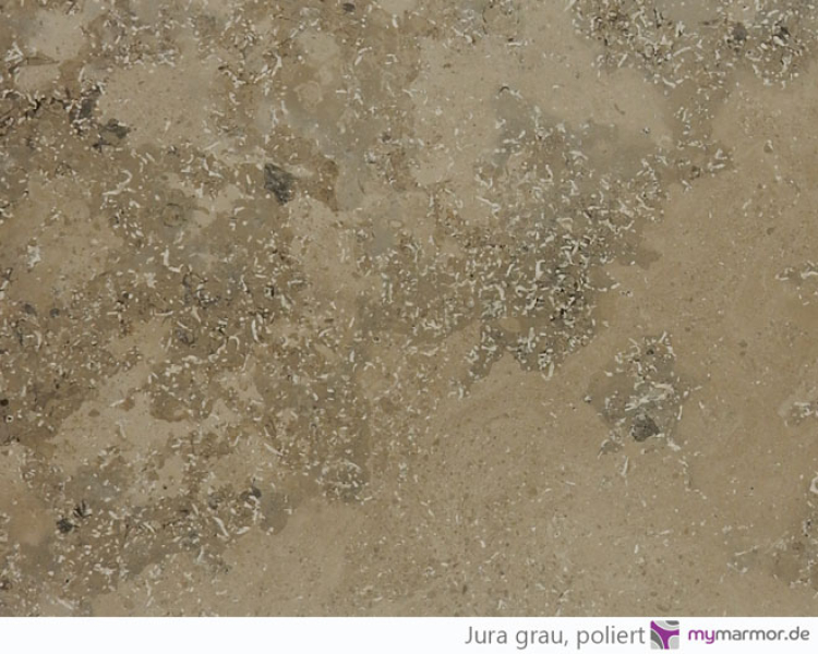 Tischplatte Jura grau, poliert