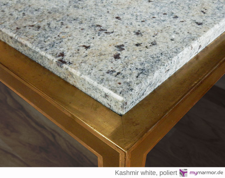 Tischplatte, Kashmir white, poliert