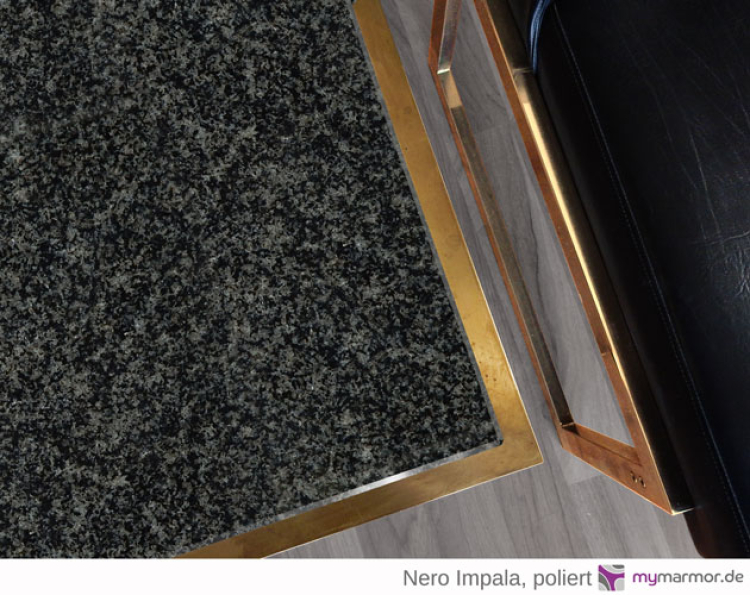 Tischplatte Nero Impala, poliert Tischplatte Nero Impala, poliert