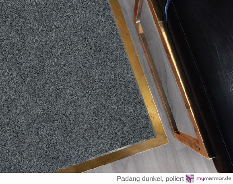 Tischplatte Padang dunkel, poliert