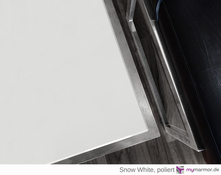 Tischplatte Snow White poliert Tischplatte Snow White poliert