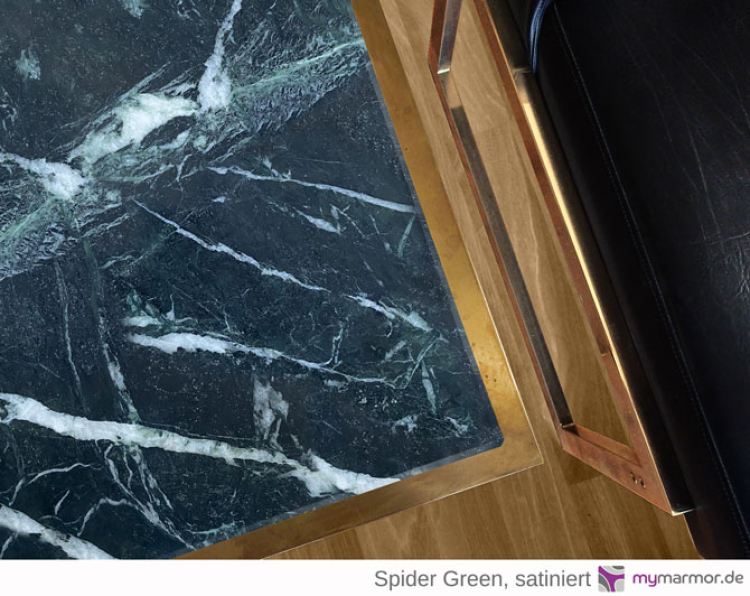 Tischplatte Spider Green satiniert