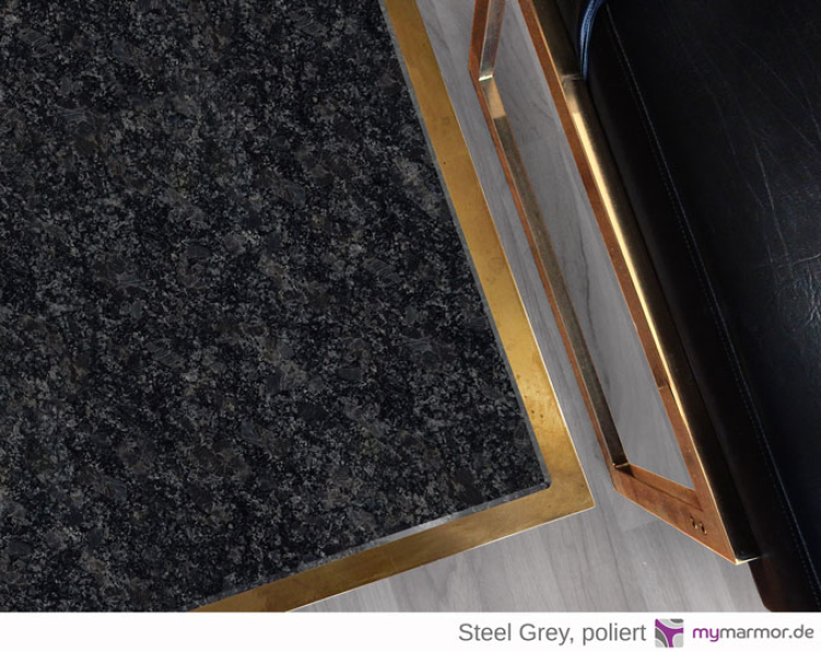 Tischplatte Steel grey, poliert Tischplatte Steel grey, poliert