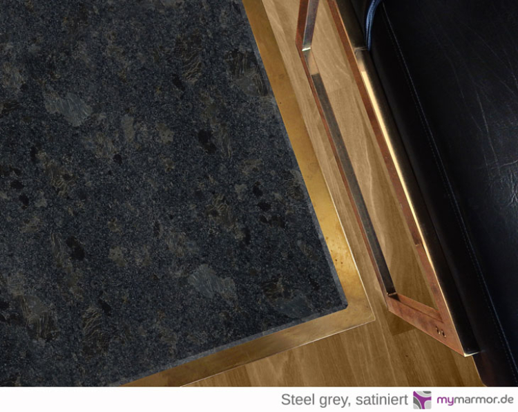 Tischplatte Steel grey, satiniert Tischplatte Steel grey, satiniert