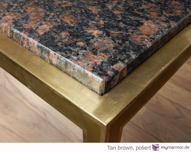 Tischplatte Tan brown, poliert Tischplatte Tan brown, poliert