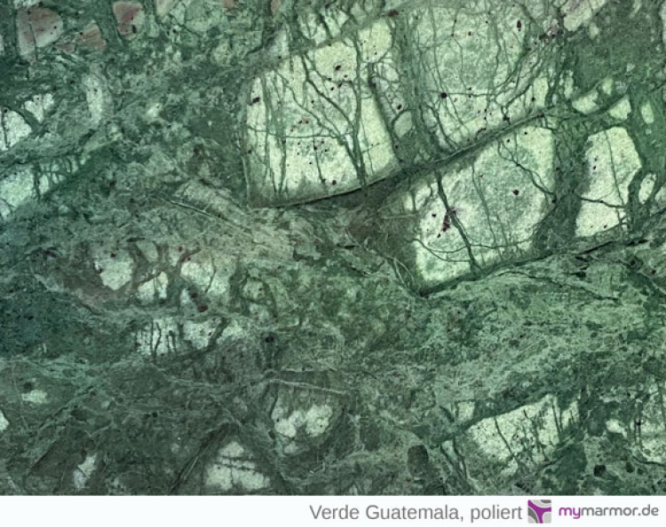 Tischplatte Verde Guatemala poliert