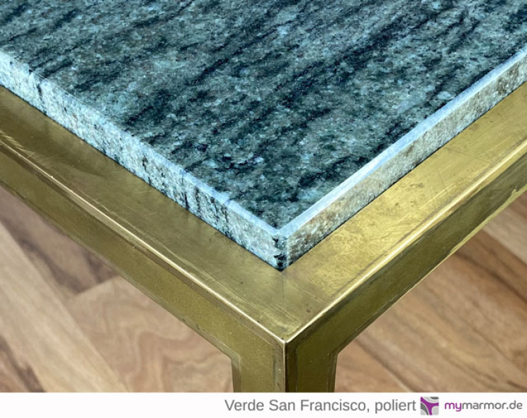 Tischplatte Verde San Francisco, poliert