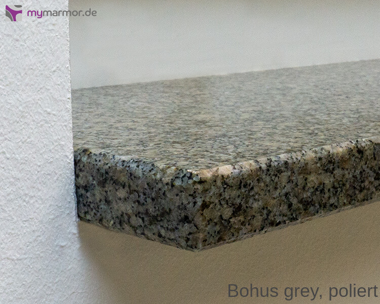 Ansicht Granitplatte Bohus grey, poliert